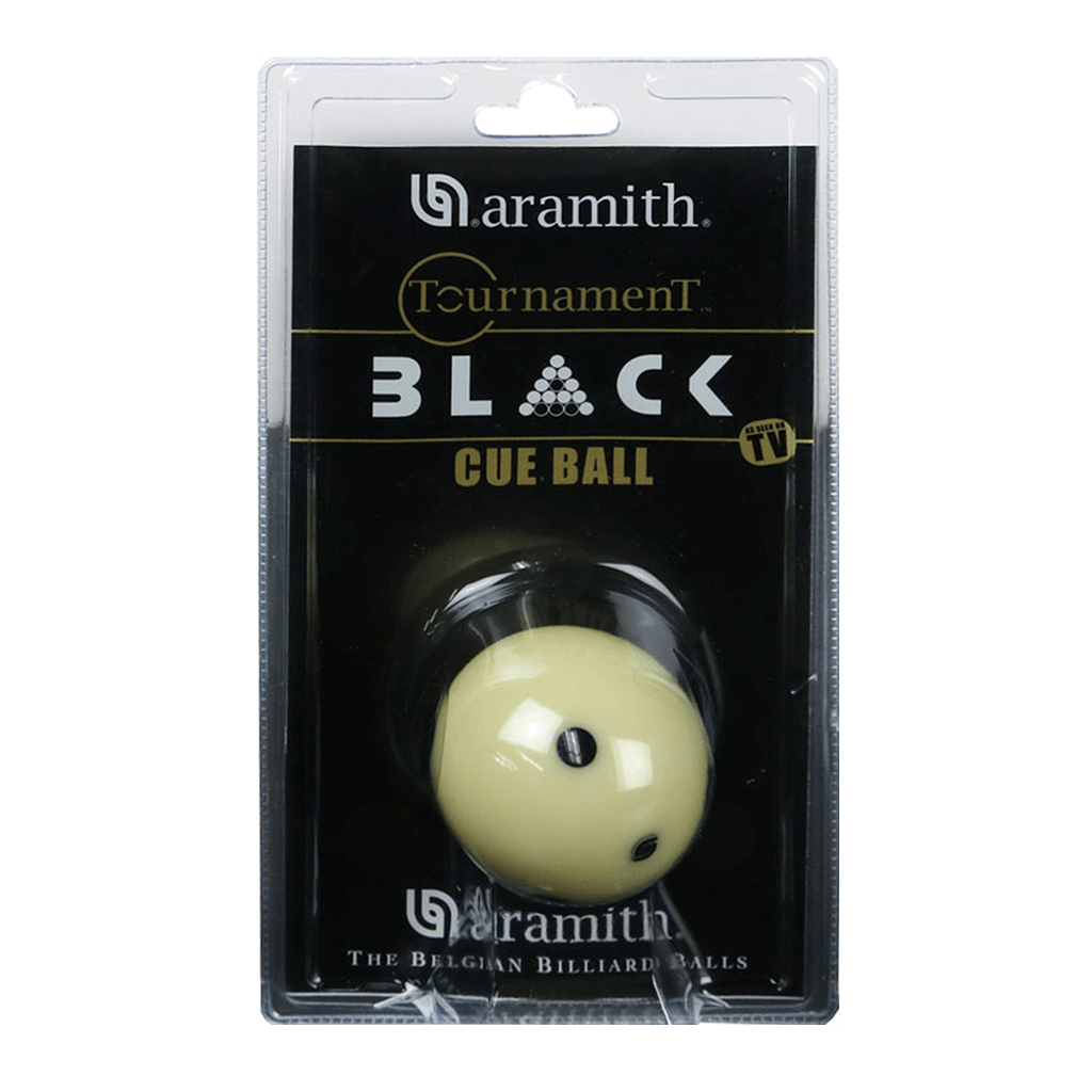 DURAMITH CUE BALL 214 6 DOTS 57,2MM TV BLACK - BLISTER