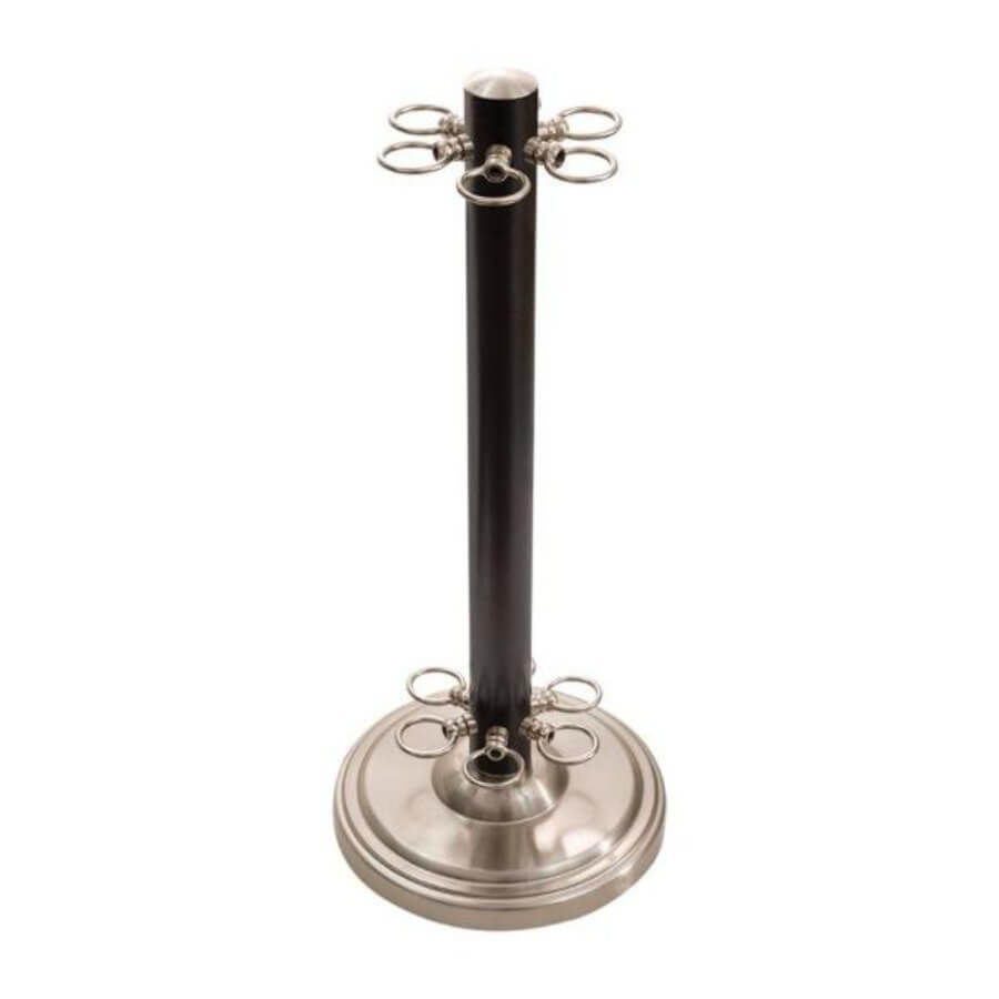 FLOOR CUE RACK 11 X 26 (6) - BLACK BRUSHED NICKEL