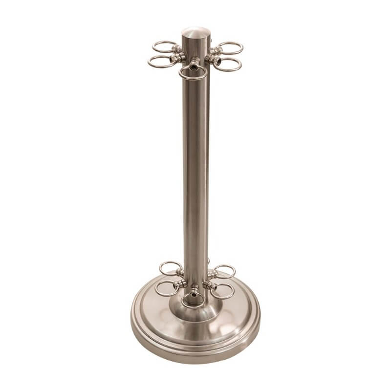 FLOOR CUE RACK 11 X 26 (6) - BRUSHED NICKEL