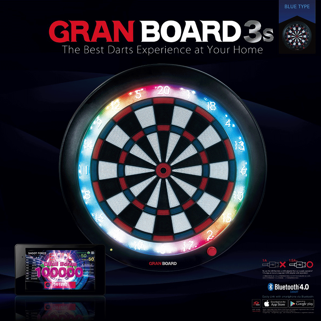 GRANBOARD 3S BLUETOOTH BLUE ELECTRONIC DART BOARD