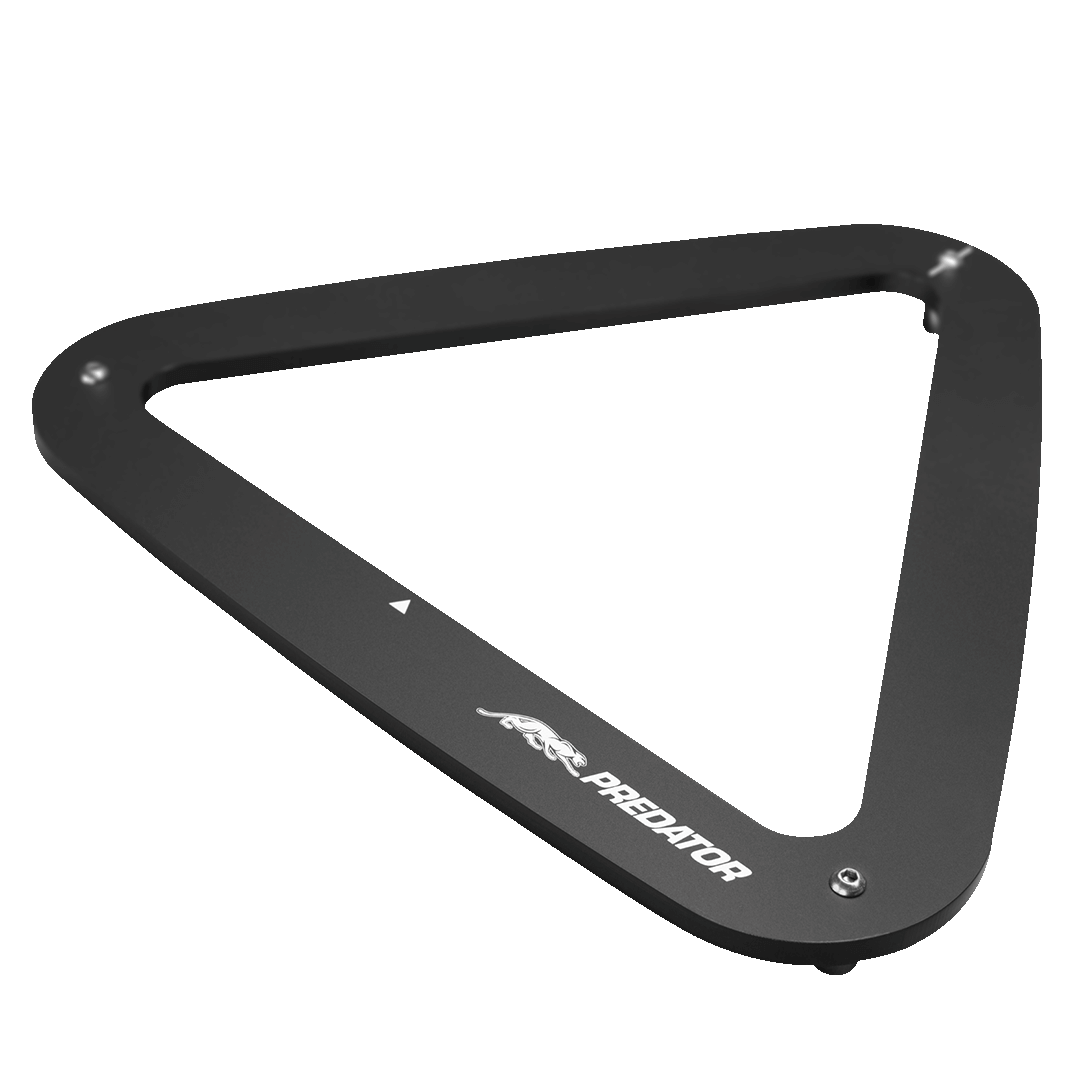 PLASTIC TRIANGLE BLACK PREDATOR 2 1/4"