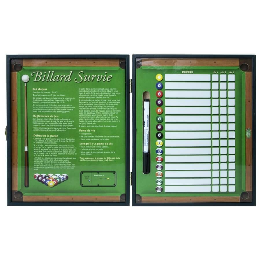 PORTABLE BILLIARD SURVIVAL - CASE - FRENCH VERSION