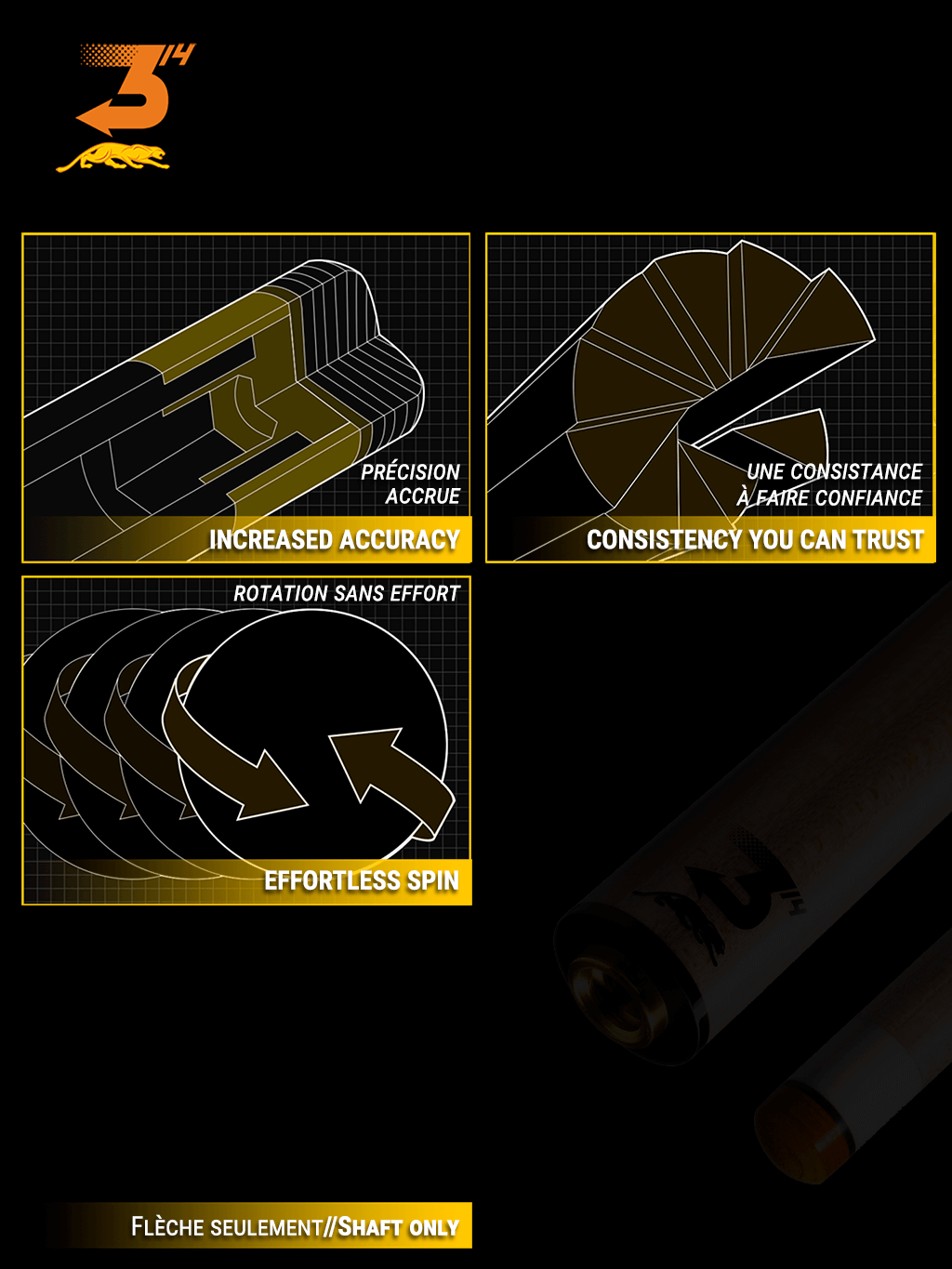 PREDATOR 314-3 12.75MM SHAFT FOR UNI-LOC® QUICK-RELEASE WITH SILVER RING