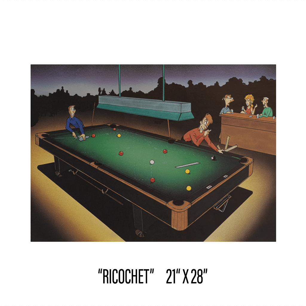 RICOCHET EDITION 95 CANADA BILLARD POSTER