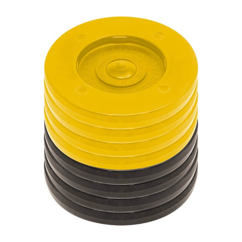 SET 8 ARCO TOURNAMENT DISCS 4 YELLOW 4 BLACK