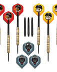 SHOT DUEL STEEL TIP DART PACK-TWO SET-HIGH QUALITY STEEL