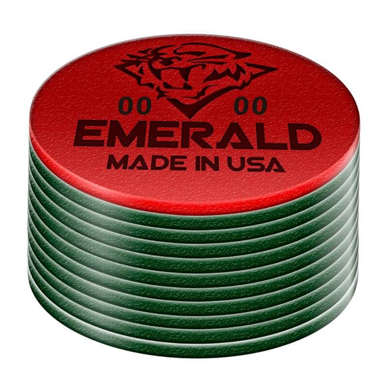 TIGER EMERALD LAMINATED CUE TIP - MEDIUMHARD