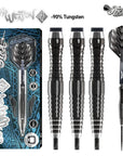 TRIBAL WEAPON 4 SERIES-STEEL TIP DART SET- 90% TUNGSTEN BARRELS