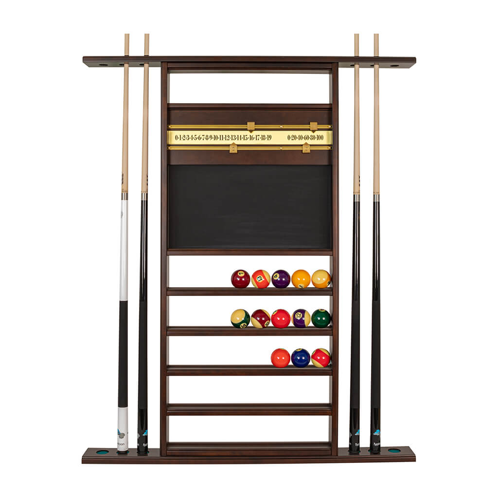 WALL COMBO SCOREBOARD (6) & BALL RACK