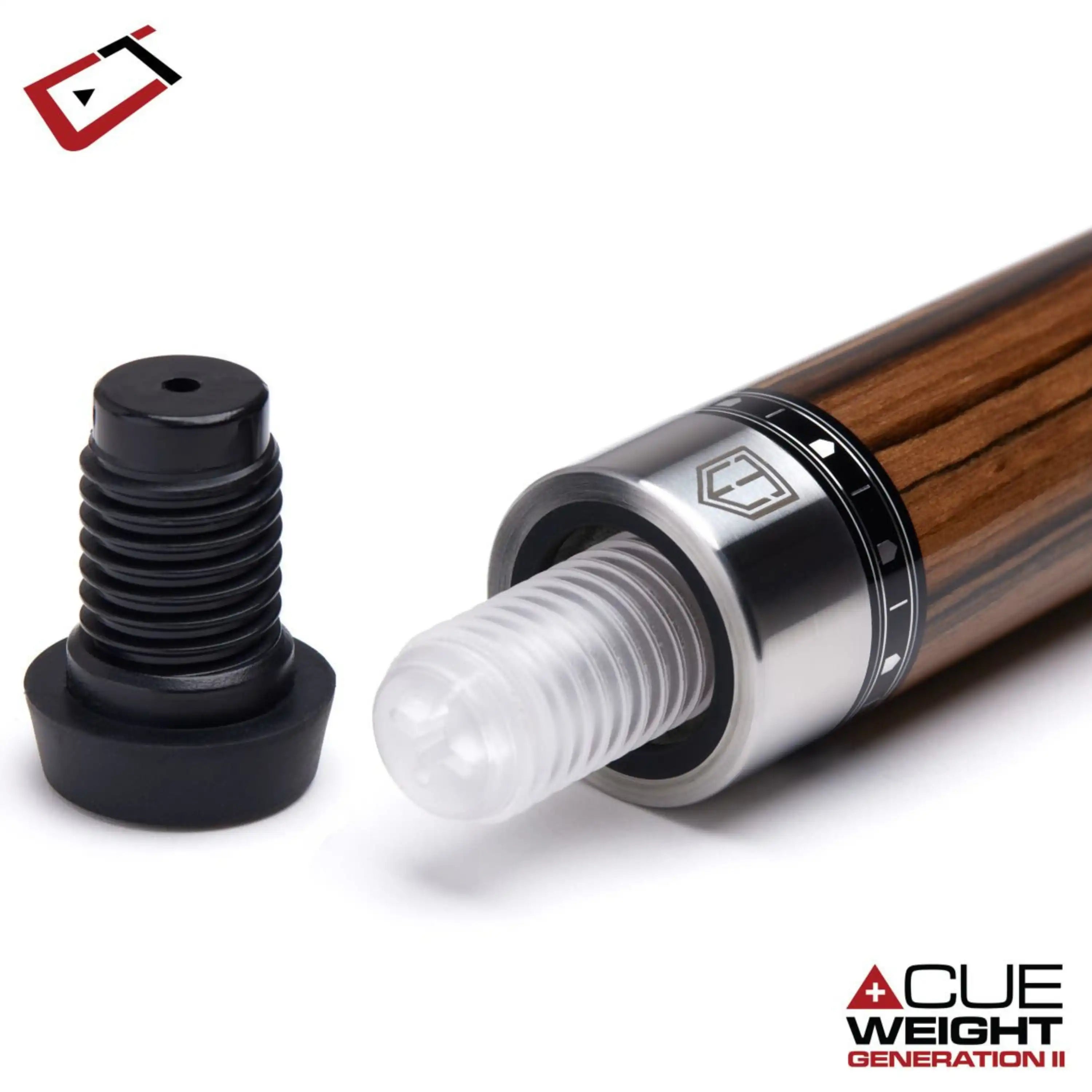 CUETEC CYNERGY TRUEWOOD EBONY II LEATHER WRAP 11.8MM